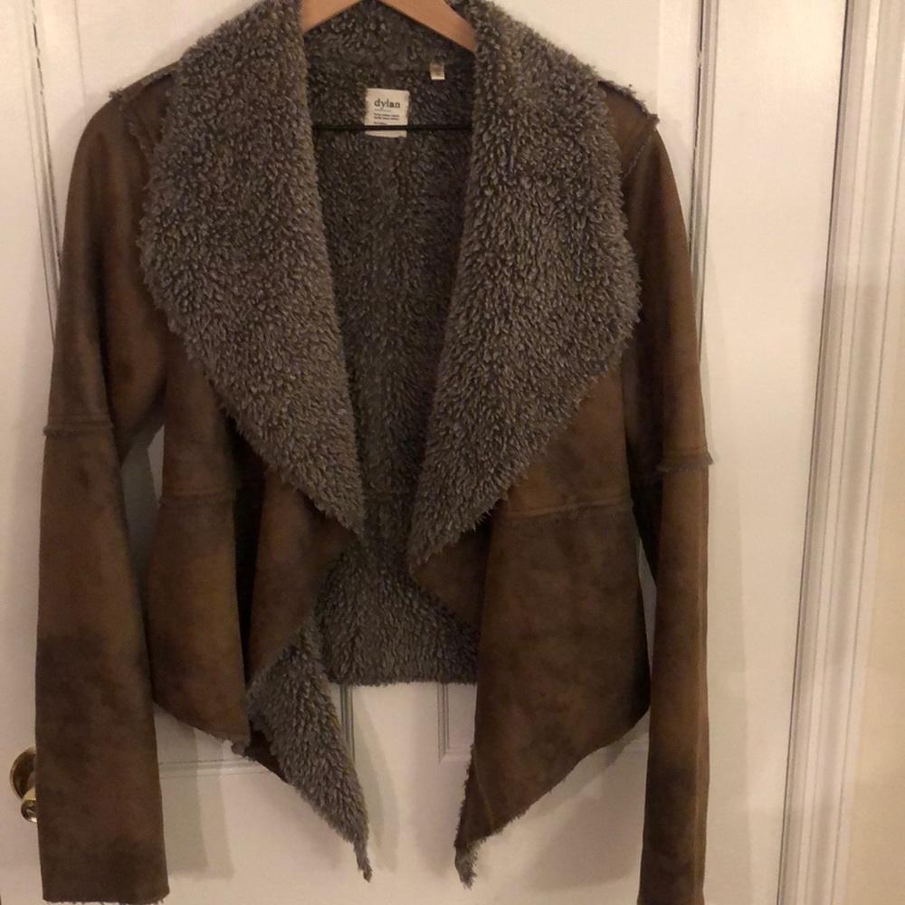 Faux Suede Coat